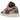 Air Jordan 1 Low Canyon Rust baskets en vue latérale avec des empiècements en cuir rouille, un Swoosh noir et une semelle blanche cousue.