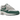 Nike Air Max 1 Anniversary Green baskets vue angulaire avec empeigne blanche, garde-boue vert, virgule verte et unité Air visible au talon.