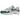 Nike Air Max 1 Anniversary Green baskets en vue latérale avec mesh blanc, détails en daim gris, swoosh Nike vert iconique et semelle Air blanche.