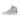 Air Jordan 1 Retro High CO.JP Neutral Grey baskets vue latérale avec empeigne en daim gris, swoosh argenté métallique et semelle blanche