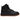 Nike Air Force 1 High Utility 2.0 Black Gum Orange baskets en vue latérale avec empeigne en cuir noir, sangle résistante, boucle métal et semelle gomme