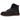Nike Air Force 1 High Utility 2.0 Black Gum Orange baskets vue latérale avec empeigne en cuir noir, bride résistante et semelle extérieure en gomme.