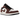 Air Jordan 1 Low Mocha baskets vue latérale avec empeigne marron, swoosh noir et semelle intermédiaire blanche avec lacets détaillés.