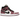 Air Jordan 1 Mid SE Light Mulberry baskets vue latérale avec empeigne en cuir noir et rose clair, lacets noirs et semelle intermédiaire blanche