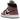 Air Jordan 1 Mid SE Light Mulberry baskets vue latérale avec empeigne rose, Swoosh noir en cuir, lacets noirs et semelle intermédiaire blanche