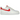Nike Air Force 1 Low 07 Next Nature Pale Ivory University Red baskets vue latérale avec empeigne couleur crème et swoosh et talon rouge contrastants