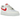 Nike Air Force 1 Low 07 Next Nature Pale Ivory University Red baskets vue latérale avec empeigne crème et swoosh ainsi que semelle extérieure rouge