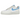 Nike Air Force 1 Low 07 Next Nature Pale Ivory University Blue baskets en vue latérale avec empeigne en cuir blanc, swoosh bleu clair et semelle classique.