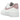 Nike Air Force 1 Low 07 Next Nature Elemental Pink baskets vue latérale avec détails roses, empeigne blanche classique et semelle en gomme