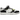 Nike Dunk Low Scrap Wolf Grey Light Lemon Twist baskets vue latérale avec design patchwork en gris, blanc et détails jaune néon.