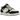 Nike Dunk Low Scrap Wolf Grey Light Lemon Twist baskets vue latérale avec une empeigne en patchwork aux tons gris et détails citron vert