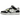 Nike Dunk Low Scrap Wolf Grey Light Lemon Twist baskets vue latérale avec détails en patchwork gris, touches jaune citron et semelle extérieure en gomme.