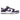 Nike Dunk Low Court Purple baskets vue latérale avec empiècements en cuir blanc, détails violets et une semelle extérieure assortie