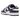 Nike Dunk Low Court Purple baskets vue latérale avec empeigne en cuir blanc, détails violets, swoosh assorti et semelle intermédiaire blanche.