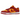 Nike Dunk Low Midas Gold baskets en vue inclinée avec une combinaison de cuir jaune et rouge sur l'empeigne et une semelle blanche