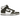 Nike Dunk High Retro Cargo Khaki (2021) baskets en vue angulaire classique avec base en cuir blanc, renforts vert olive et semelle assortie