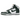 Nike Dunk High Australia baskets vue latérale classique avec panneaux en cuir vert et blanc, bout perforé et lacets assortis.