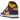 Nike Dunk High Lakers baskets vue en angle avec panneaux en cuir violet, superpositions jaunes, lacets blancs et semelle intermédiaire blanche.