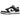 Nike Dunk Low Retro White Black Panda baskets vue latérale avec empeigne en cuir noir et blanc, swoosh classique et semelle blanche