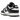 Nike Dunk Low Retro White Black Panda baskets vue latérale avec ses panneaux emblématiques en cuir blanc, empiècements noirs et semelle