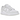 Nike Dunk Low Photon Dust baskets vue latérale avec renforts en cuir gris, base blanche et Swoosh emblématique