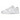Nike Dunk Low Photon Dust baskets vue latérale en cuir gris et blanc avec une semelle intermédiaire blanche, lacets plats et logo swoosh