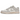 Nike Dunk Low Sail Light Bone baskets vue en angle avec une empeigne en cuir beige clair et une semelle blanche assortie