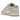 Nike Dunk Low Sail Light Bone baskets vue latérale en cuir blanc cassé avec des empiècements beige clair, lacets blancs et semelle plate.