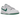 Nike Dunk Low White Green Noise baskets en vue latérale avec base en cuir blanc, empiècements verts, semelle intermédiaire blanche et semelle verte
