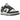 Nike Dunk Low Medium Olive baskets vue latérale avec superpositions en cuir vert olive, panneaux blancs et semelle assortie