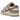 Nike Dunk Low Sail Plum Eclipse baskets en vue latérale avec empeigne en cuir crème, empiècements marron foncé et semelle intermédiaire blanche