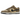 Nike Dunk Low Dark Driftwood baskets vue latérale avec empeigne en daim marron, lacets assortis et semelle intermédiaire blanche