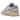 Nike Dunk Low Pink Oxford baskets en vue latérale avec empiècements en cuir rose doux, lacets blancs et semelle intermédiaire blanche