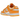 Nike Dunk Low Laser Orange baskets vue latérale avec base en cuir blanc, empiècements en cuir orange, swoosh orange et semelle blanche