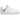 Nike Air Force 1 Low LX White Pendant baskets vue latérale avec empeigne en cuir blanc, accessoires métalliques et semelle classique