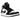 Baskets Air Jordan 1 Mid Carbon Fiber en profil avec motif en fibre de carbone noir brillant, logo swoosh gris, lacets blancs et semelle blanche classique