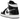 Baskets Air Jordan 1 Mid Carbon Fiber en vue latérale avec cuir verni noir brillant, texture carbone, semelle intermédiaire blanche et lacets