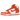 Nike Dunk High Syracuse (2021) baskets vue en angle avec empeigne en cuir blanc, détails Swoosh orange et semelle extérieure assortie