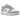 Nike Dunk Low Next Nature Light Smoke Grey baskets vue latérale avec superpositions grises, base blanche, lacets plats et semelle intermédiaire blanche.