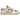 Nike Dunk Low Next Nature Beige Sail baskets en vue latérale avec empeigne en cuir beige neutre, lacets assortis et semelle extérieure blanche