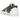 Nike Blazer Low sacai Iron Grey baskets en vue latérale avec design gris superposé, double système de laçage et détails en mousse apparente.