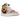 Air Jordan 1 Mid SE Particle Beige baskets profil latéral, fabriquées en cuir beige avec logo noir, lacets et semelle intermédiaire blanche