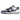 Nike Dunk Low EMB NBA 75th Anniversary Brooklyn Nets baskets en vue latérale avec des panneaux en cuir gris et blanc et un logo Swoosh bleu