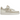 Nike Air Force 1 Low 07 Coconut Milk baskets en vue latérale, présentant une empeigne en cuir couleur crème, une pointe perforée et une semelle blanche.