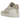 Nike Air Force 1 Low 07 Coconut Milk baskets vue latérale avec empeigne en cuir crème, semelle assortie et swoosh Nike texturé distinctif