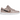 Nike Dunk Low SE Primal Pink baskets vue latérale avec empeigne en cuir beige, motifs animaliers et logo Nike Swoosh rose clair