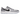 Air Jordan 1 Retro Low Golf Wolf Grey baskets en vue latérale avec des panneaux en cuir gris, une semelle intermédiaire blanche et le logo Swoosh