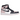 Air Jordan 1 Retro High OG Atmosphere baskets en vue latérale avec cuir rose et blanc, semelle intermédiaire blanche et semelle extérieure rose.