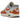 Nike Air Max 1 Patta Waves Monarch baskets en vue latérale avec son garde-boue ondulé signature en daim orange et sa base en mesh blanc.
