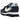 Nike LD Waffle SF sacai Fragment Blue Void baskets vue inclinée avec double languette, swoosh blanc et empeigne en mesh bleu foncé